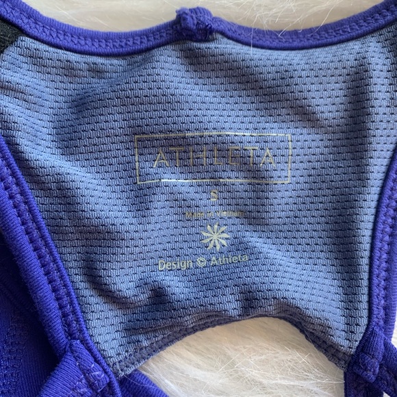 Athleta Purple Tank Top Racerback W/ Built in Bra - Picture 6 of 7